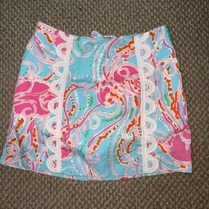 Lily Pulitzer Skort - Blue, Pink, Green, and White